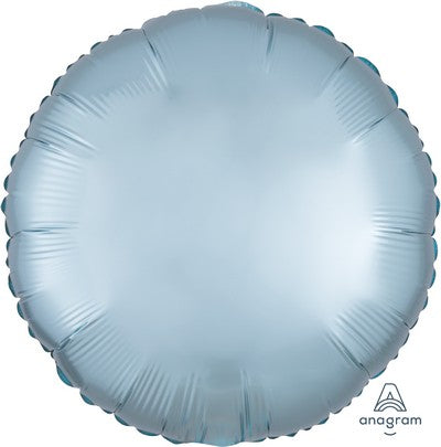 Standard Satin Luxe Pastel Blue Circle F