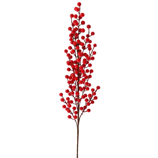 RED BERRY LONG STEM 80CM