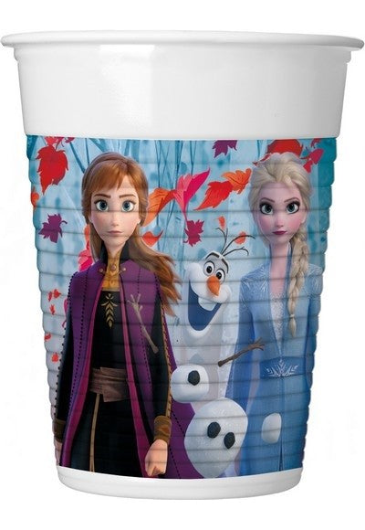 Bicchiere plast. 8 pz * Frozen II