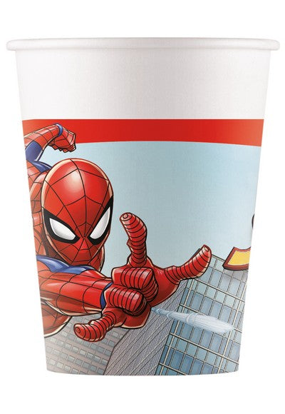 Bicchiere carta 8 pz FSC * SPIDERMAN