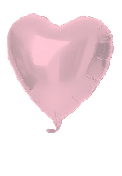 Heart Shiny Pastel Pink 18 in/45CM