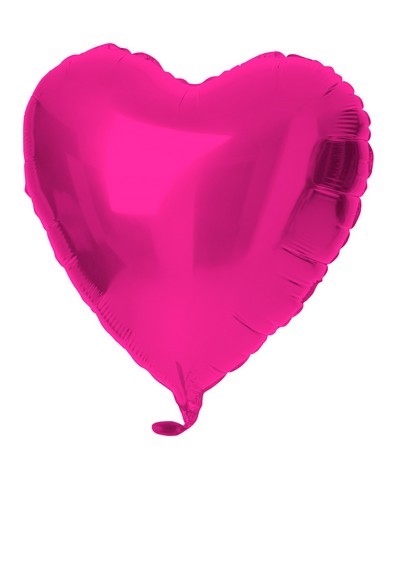 Heart Shiny Magenta 18 in/45CM